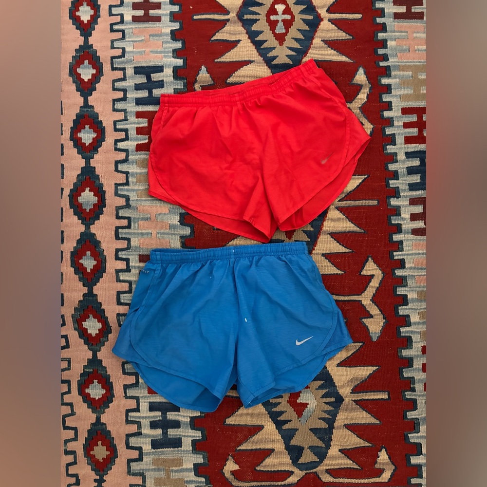 Last Chance!  Nike Women’s Dri-Fit Red and Blue Running Shorts XS